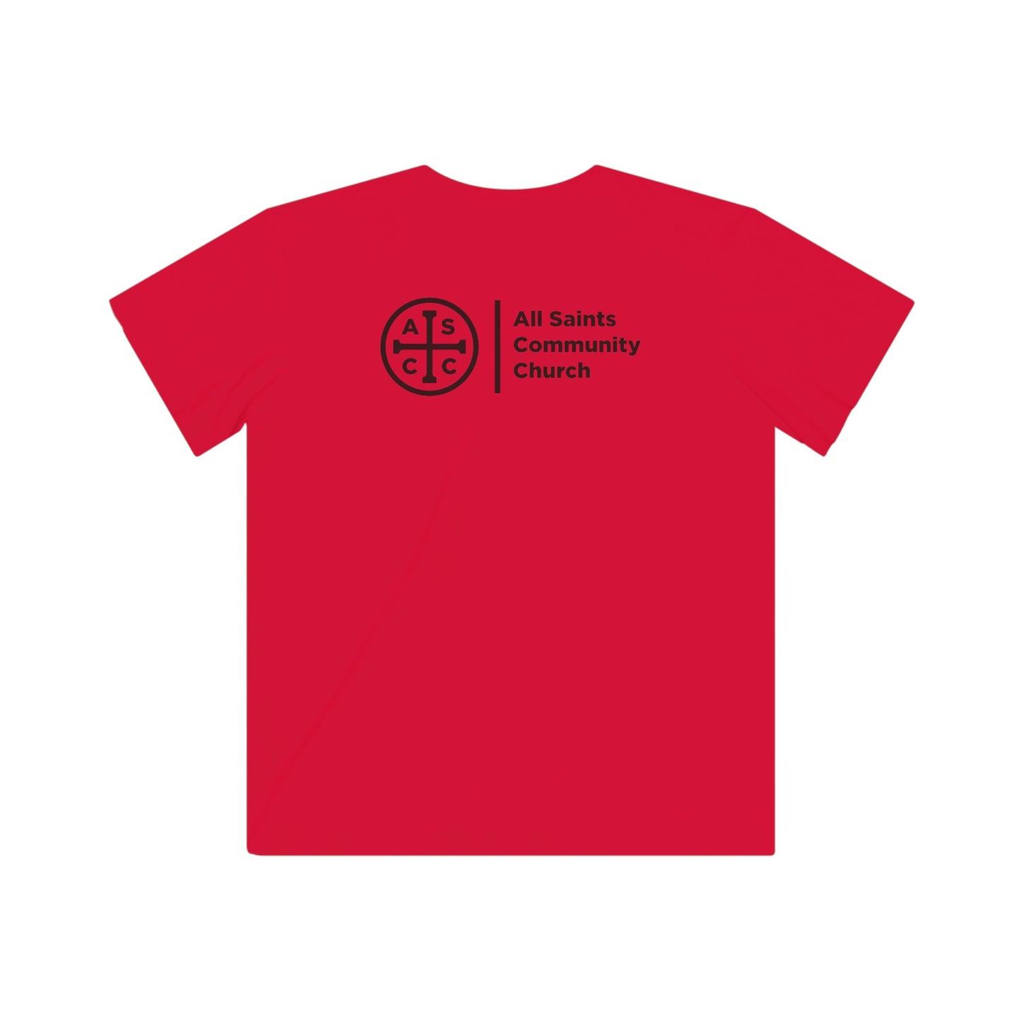 Kids Fine Jersey Tee with black ASCC logo