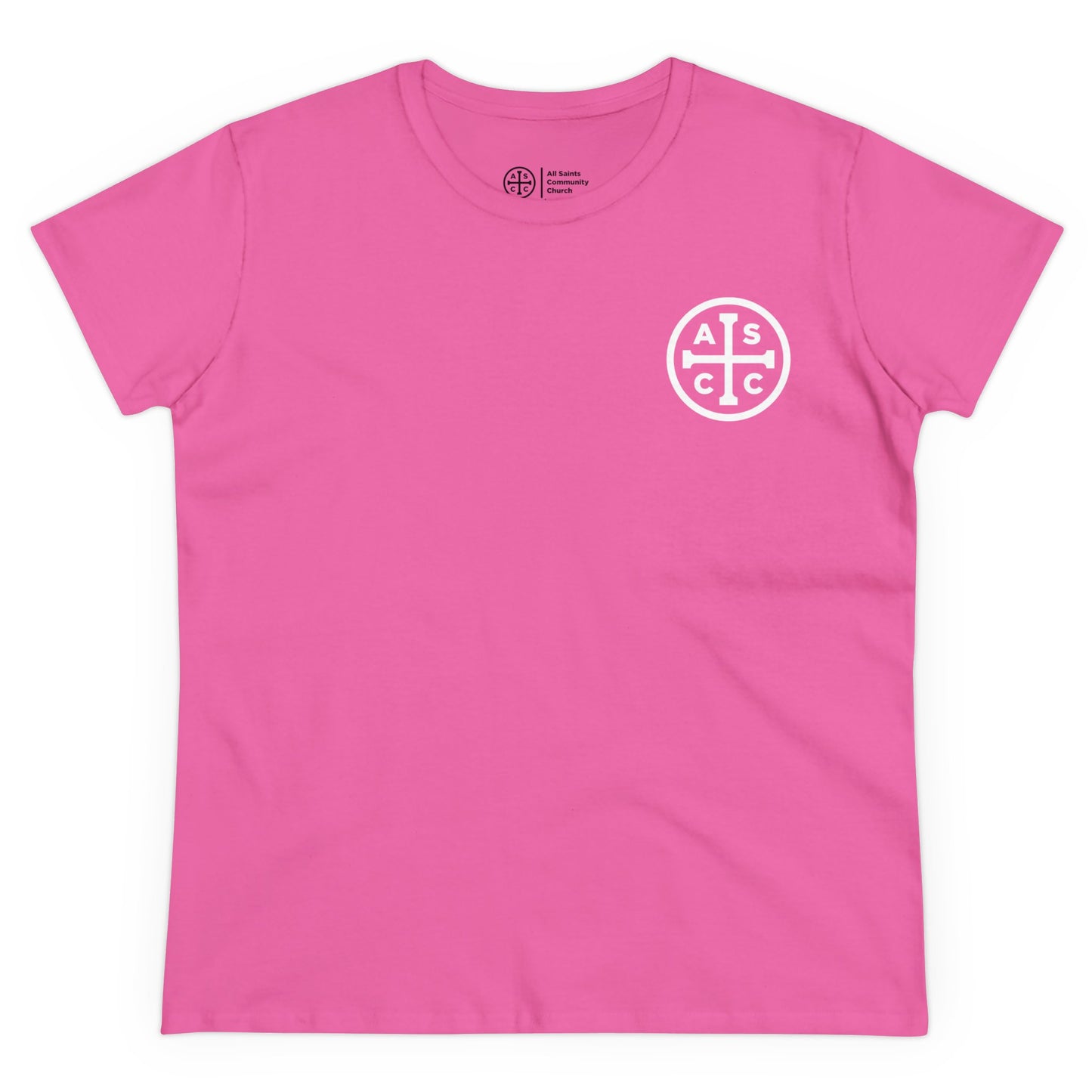 Women's Mid Weight Cotton Tee with ASCC White Logo