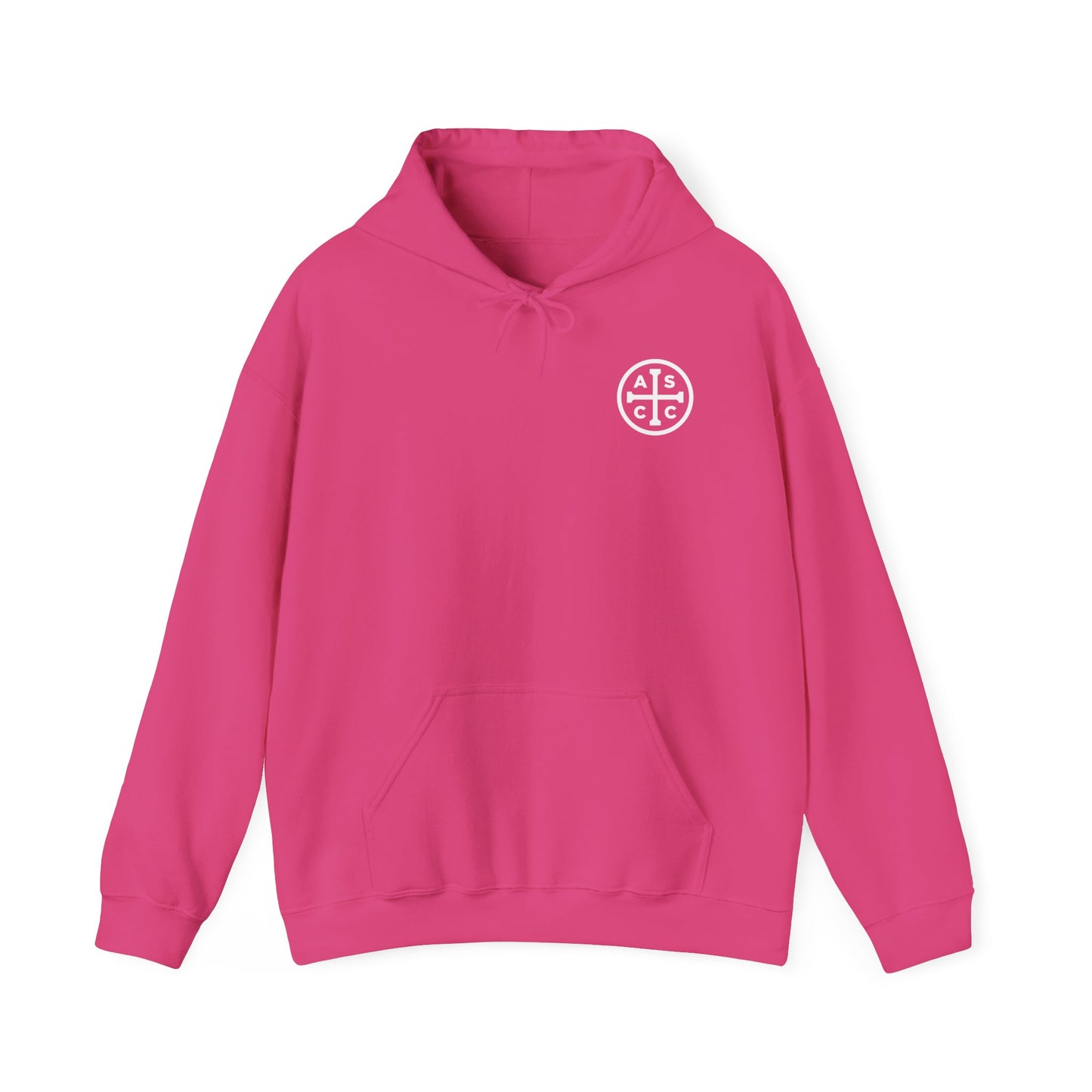 ASCC White Logo/Take Up Your Cross  Hooded Sweatshirt
