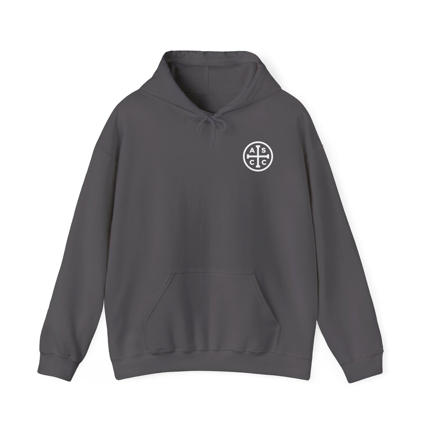 ASCC White Logo/Take Up Your Cross  Hooded Sweatshirt