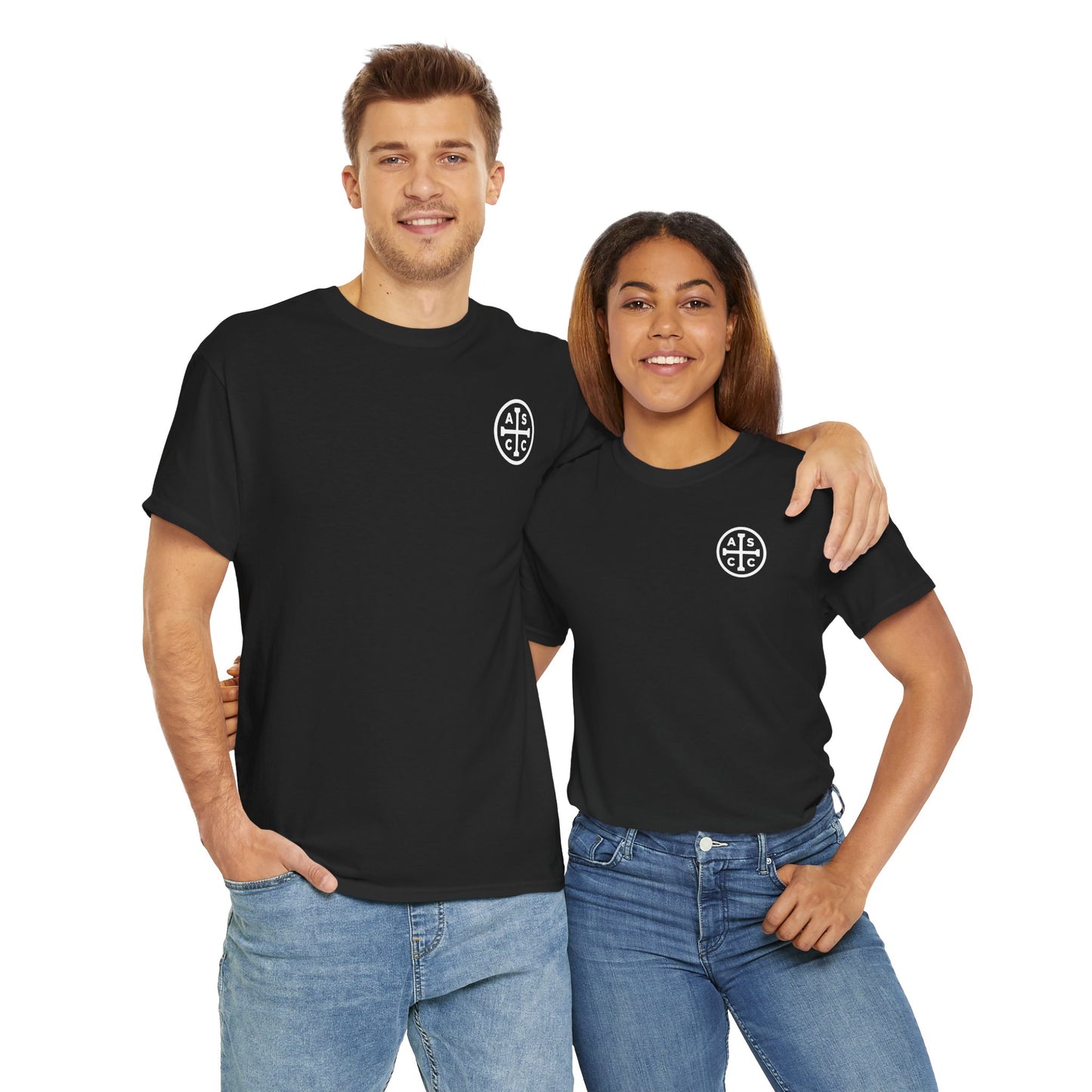 Heavy Cotton Tee with ASCC White Logo