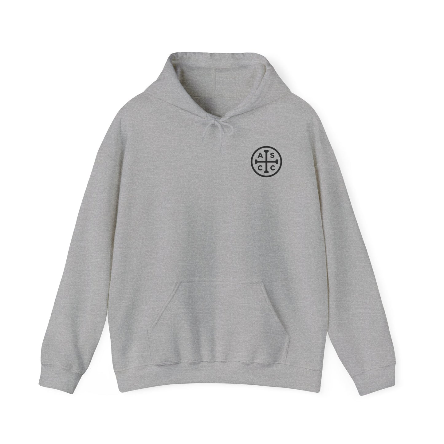 ASCC Black Logo/Take Up Your Cross Hooded Sweatshirt