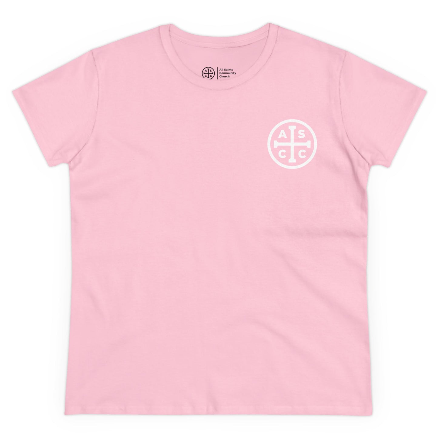 Women's Mid Weight Cotton Tee with ASCC White Logo