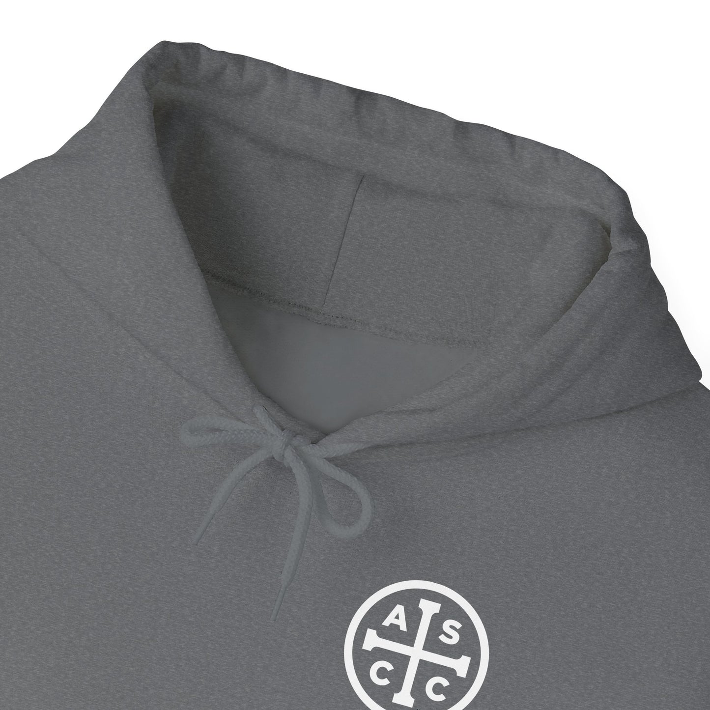 ASCC White Logo/Take Up Your Cross  Hooded Sweatshirt