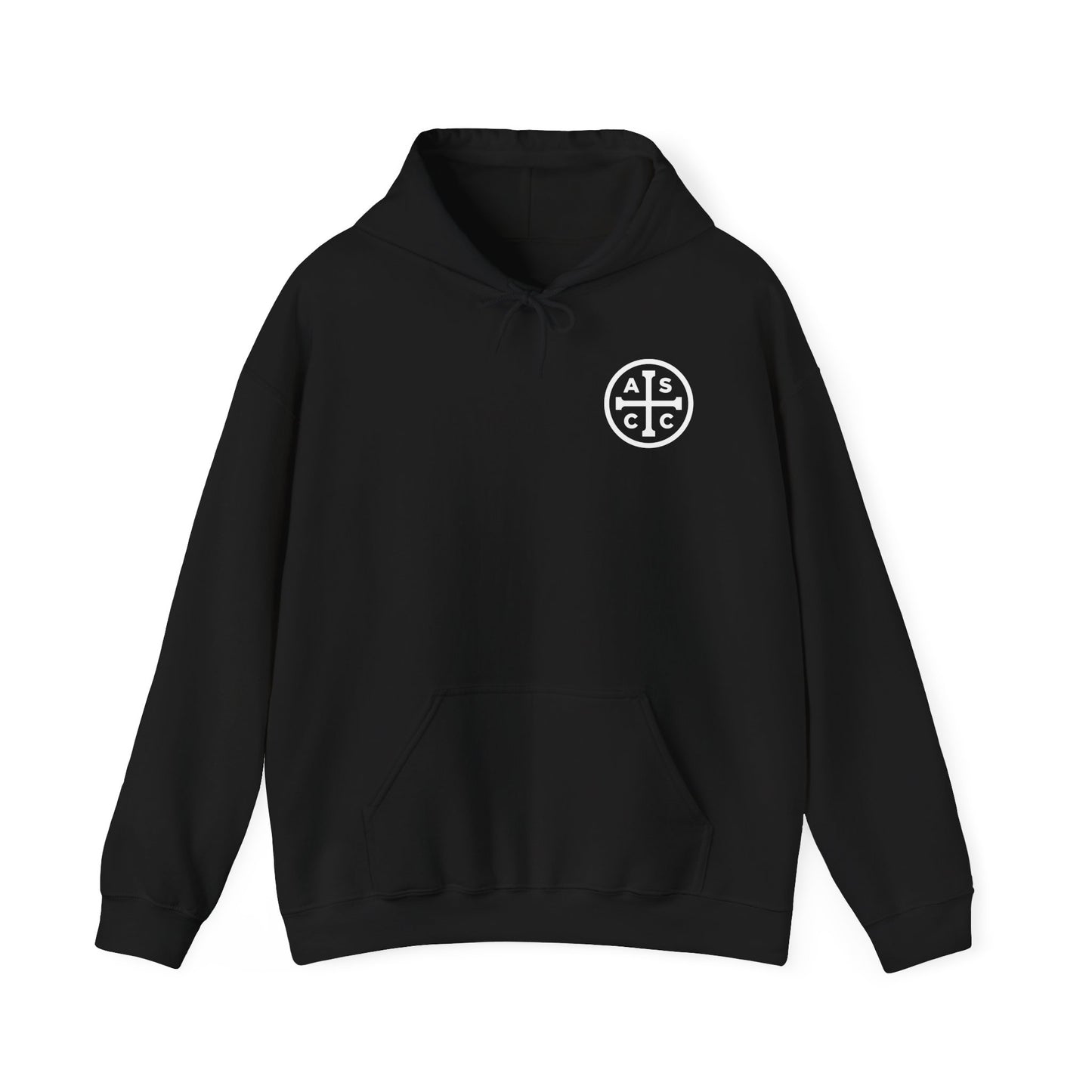 ASCC White Logo/Take Up Your Cross  Hooded Sweatshirt