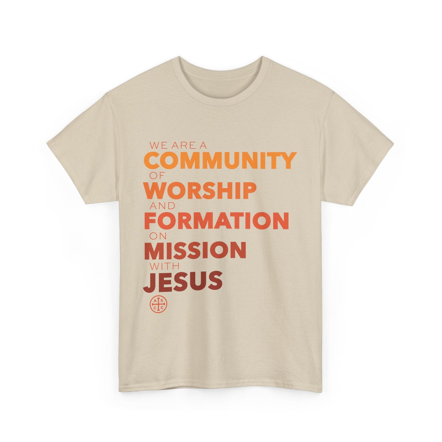 Unisex Heavy Cotton Tee with ASCC Mission Statement