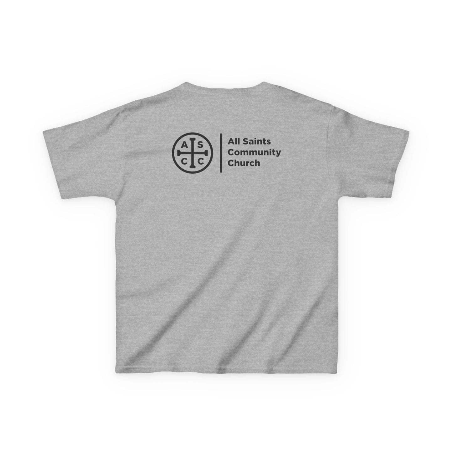 Kids Heavy Cotton™ Tee with black ASCC logo