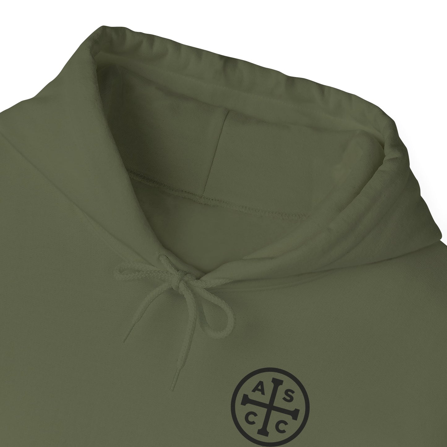 ASCC Black Logo/Take Up Your Cross Hooded Sweatshirt