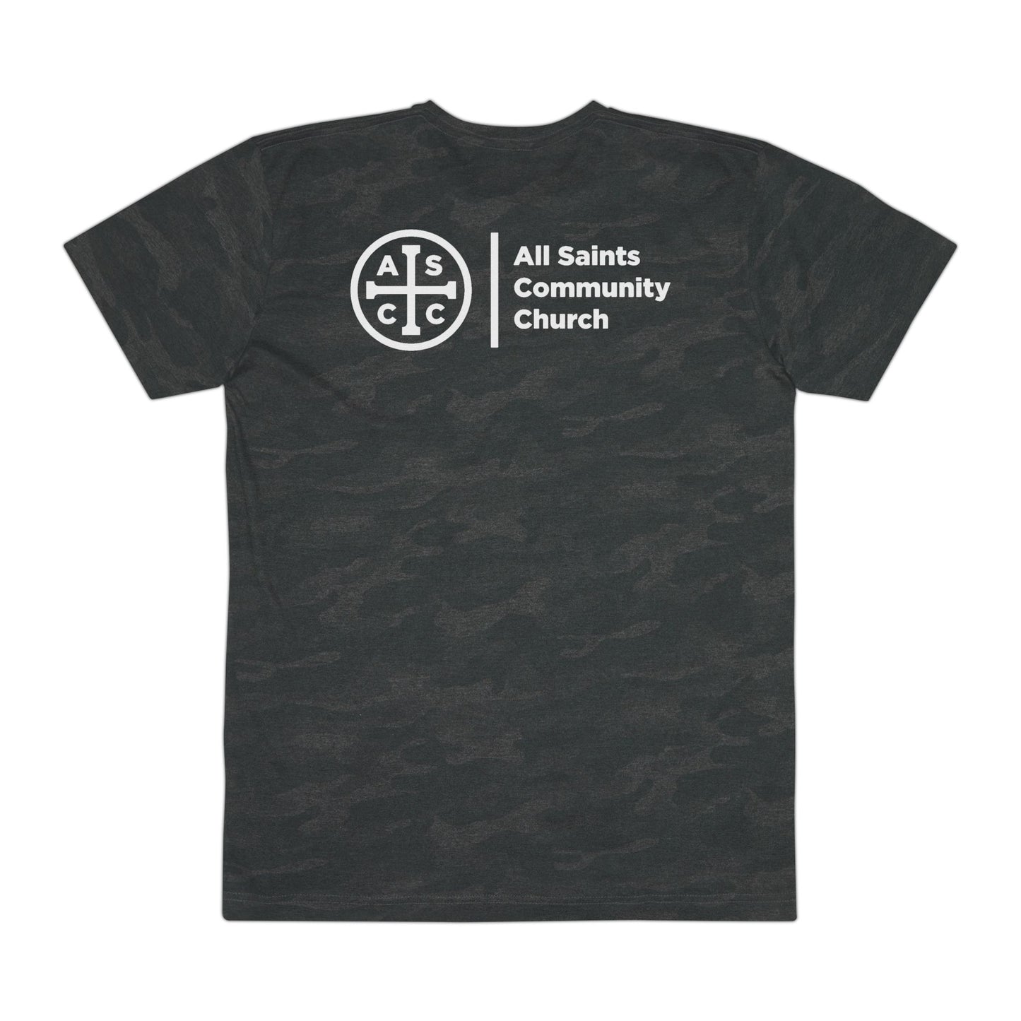 Black Camo Tee with ASCC White Logo