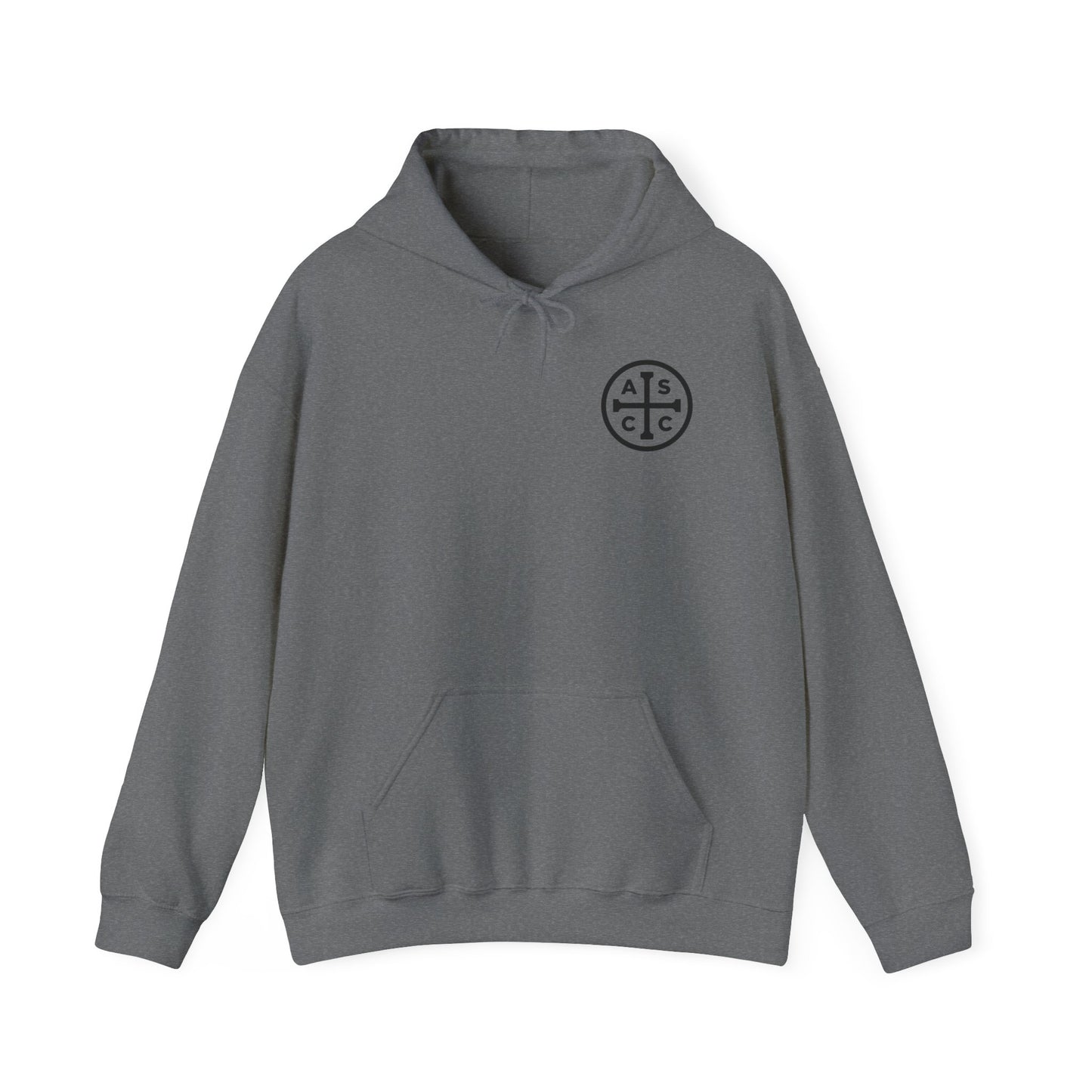 ASCC Black Logo Heavy Blend Hooded Sweatshirt