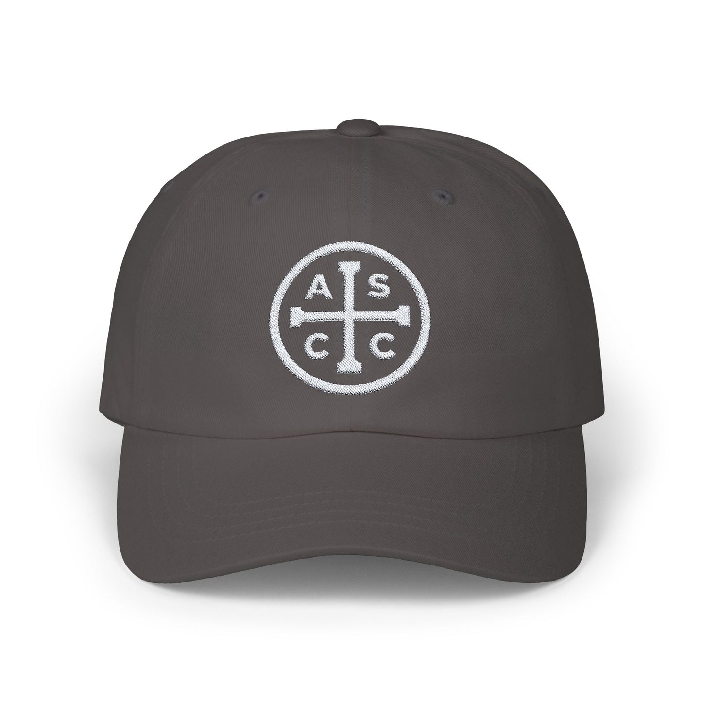 White ASCC Logo Classic Dad Cap