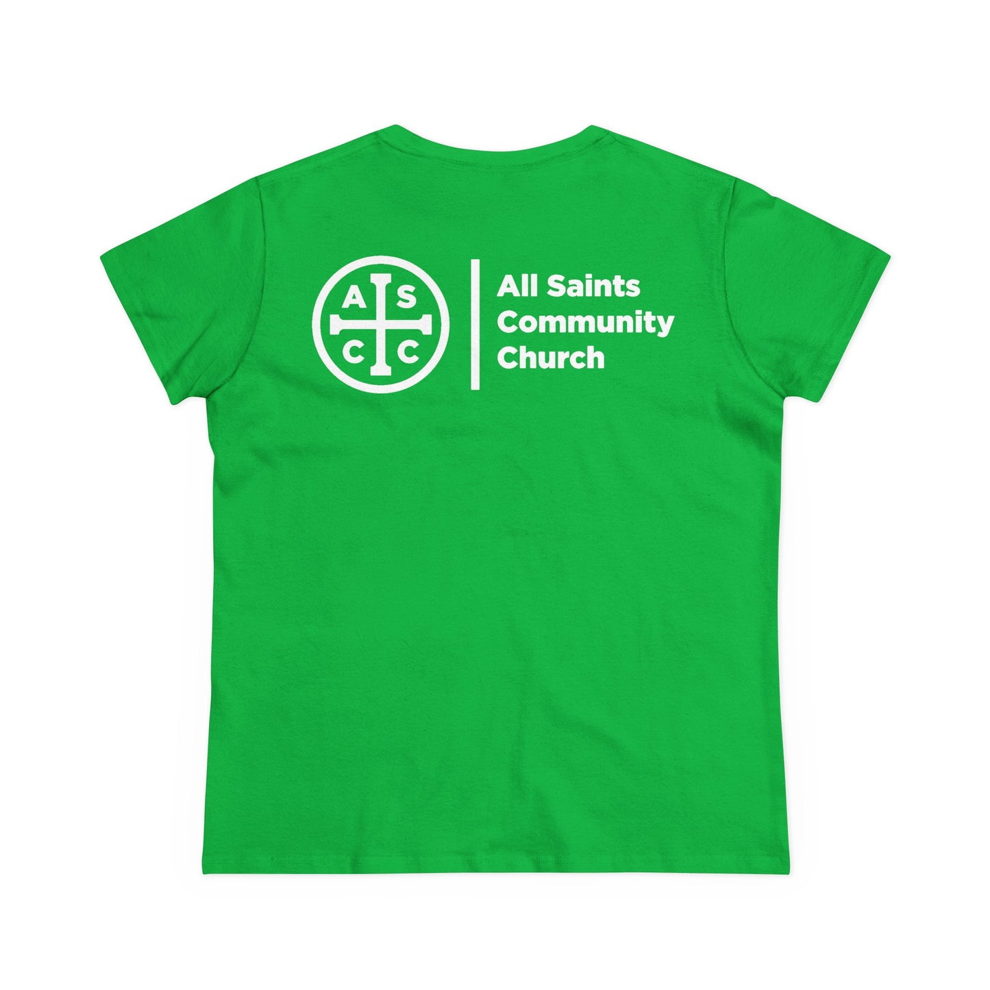 Women's Mid Weight Cotton Tee with ASCC White Logo