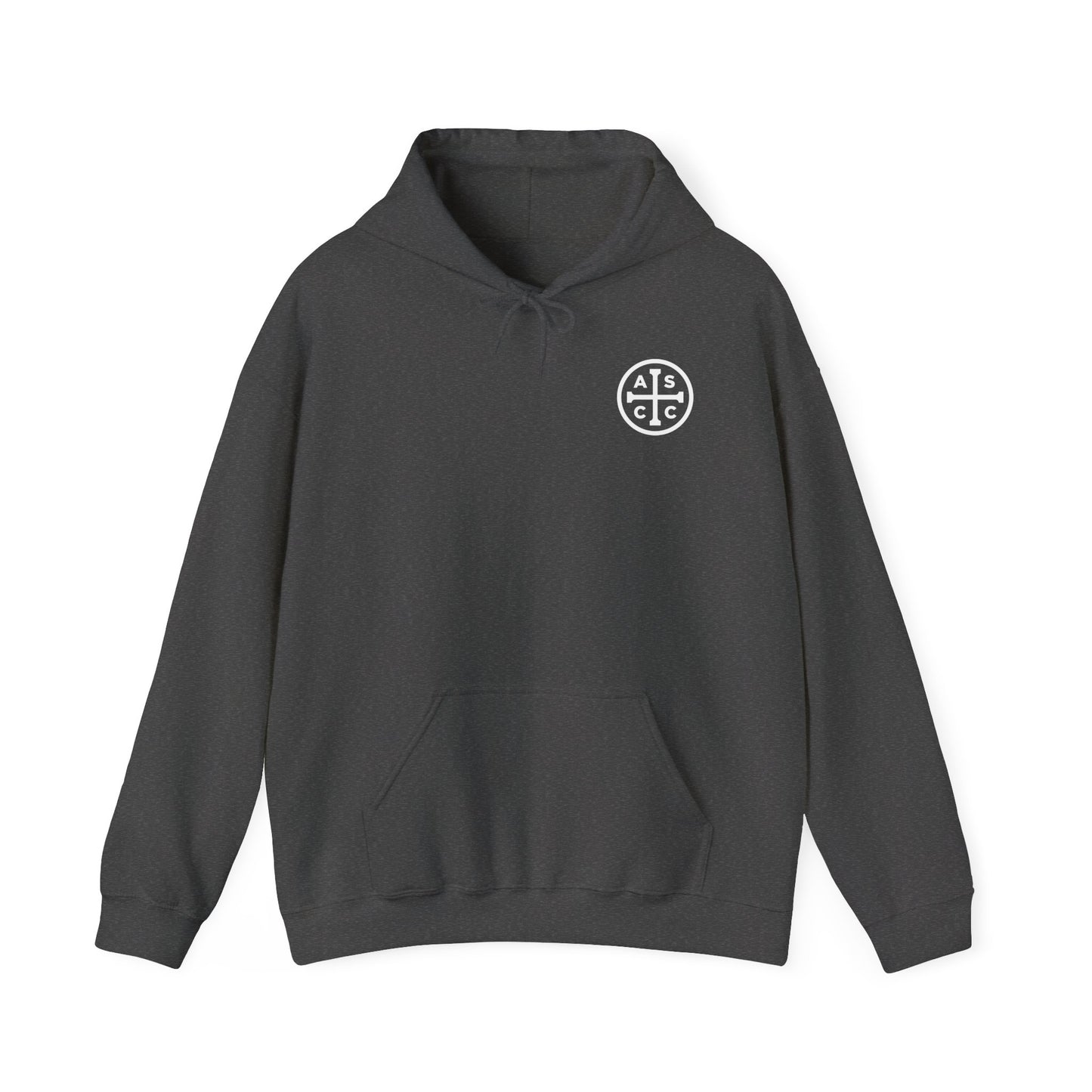 ASCC White Logo/Take Up Your Cross  Hooded Sweatshirt