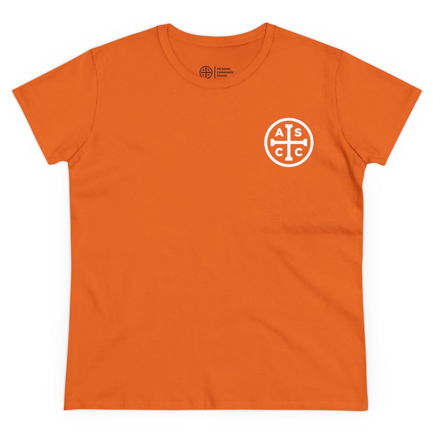 Women's Mid Weight Cotton Tee with ASCC White Logo