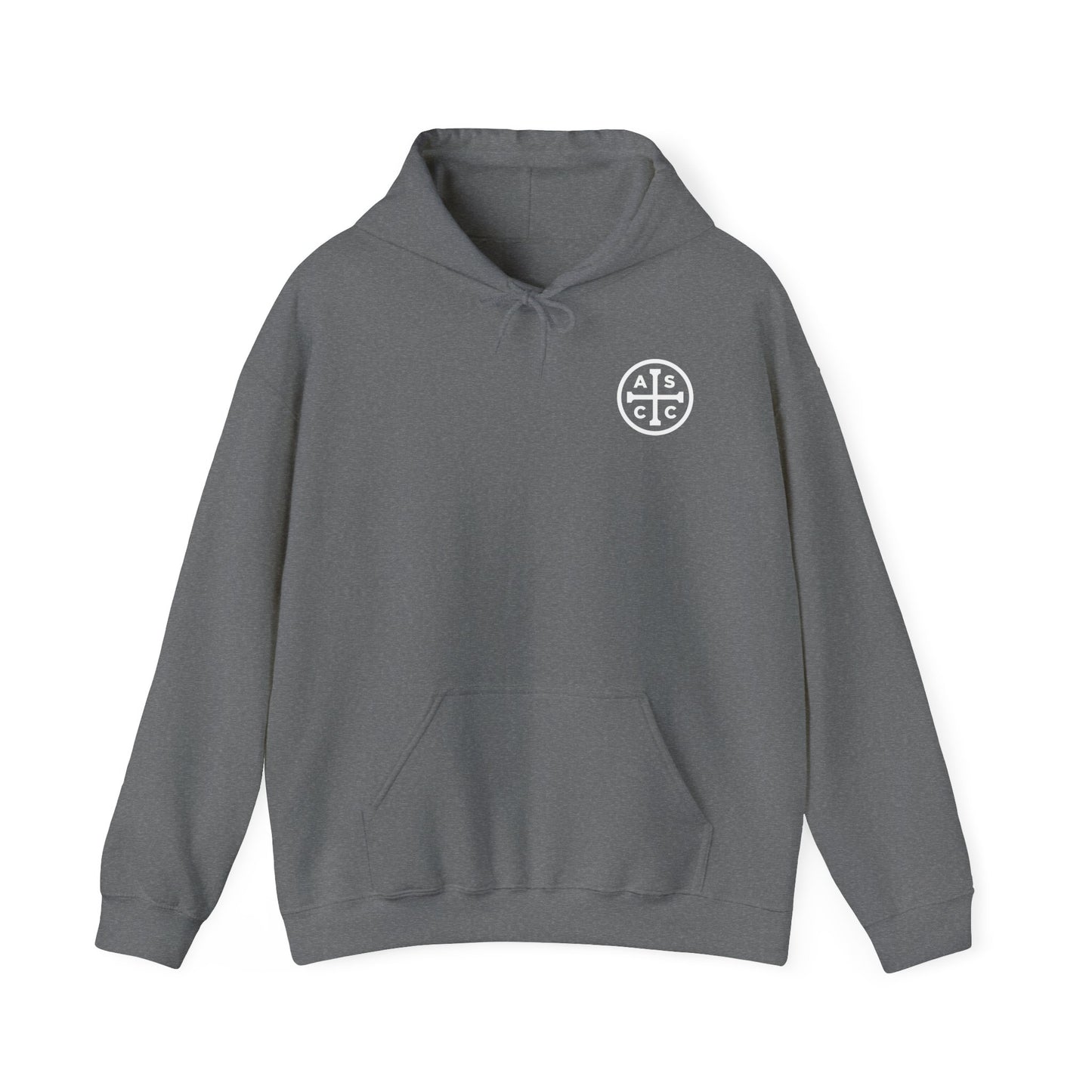 ASCC White Logo/Take Up Your Cross  Hooded Sweatshirt