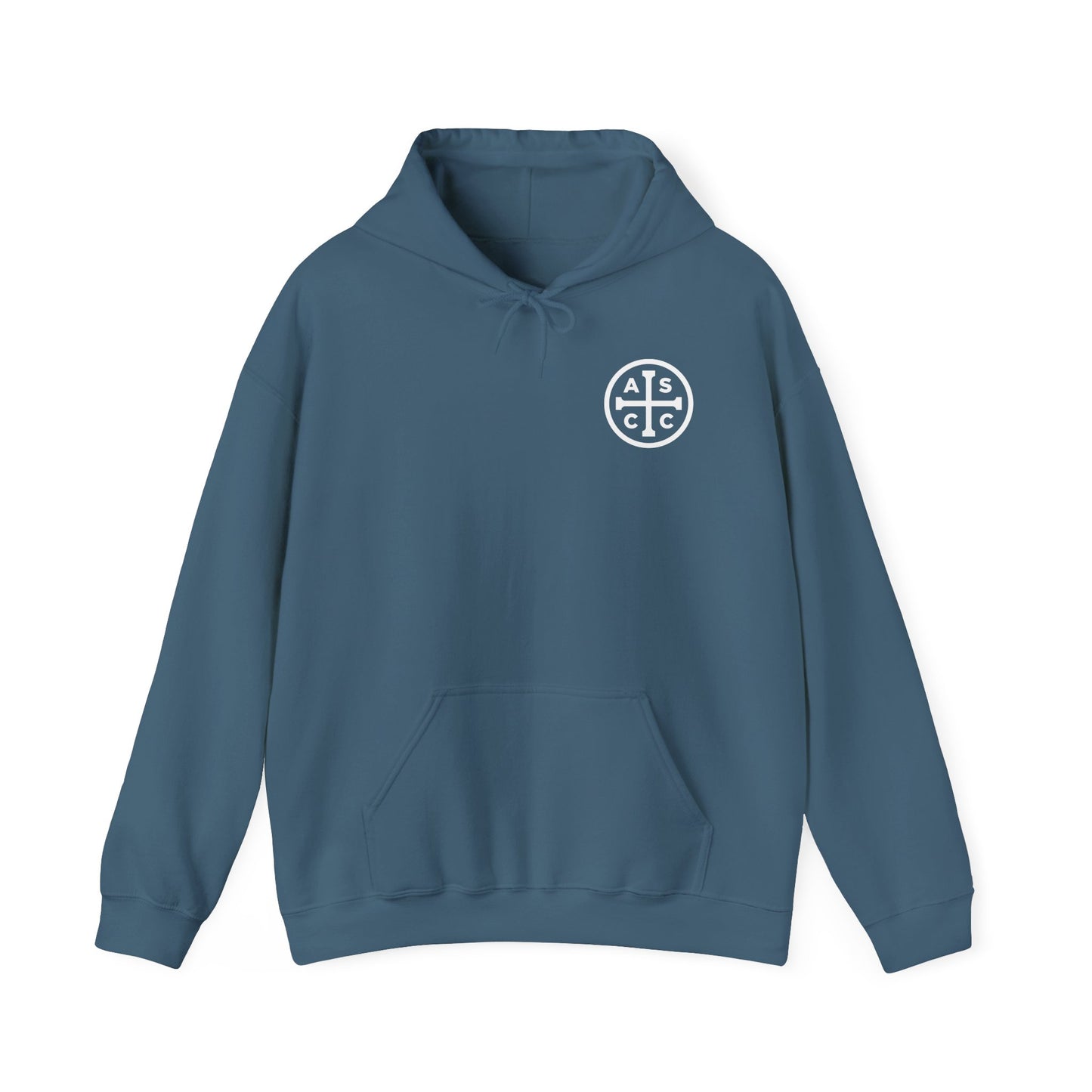 ASCC White Logo/Take Up Your Cross  Hooded Sweatshirt