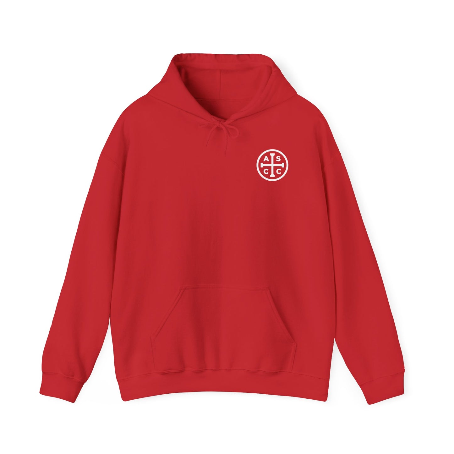 ASCC White Logo/Take Up Your Cross  Hooded Sweatshirt