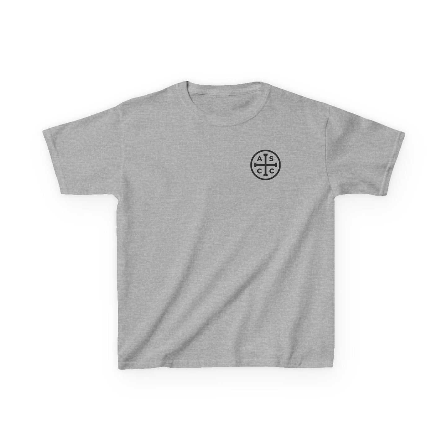 Kids Heavy Cotton™ Tee with black ASCC logo