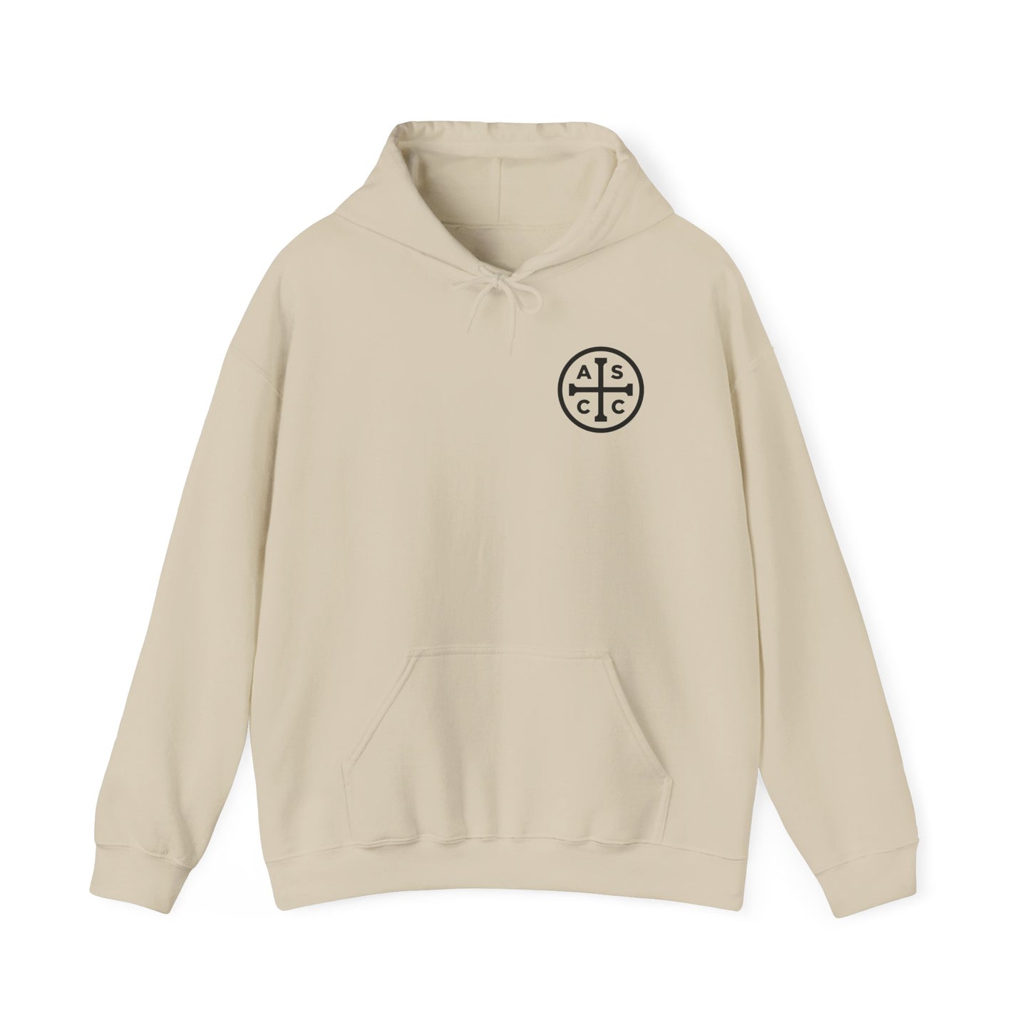 ASCC Black Logo/Take Up Your Cross Hooded Sweatshirt