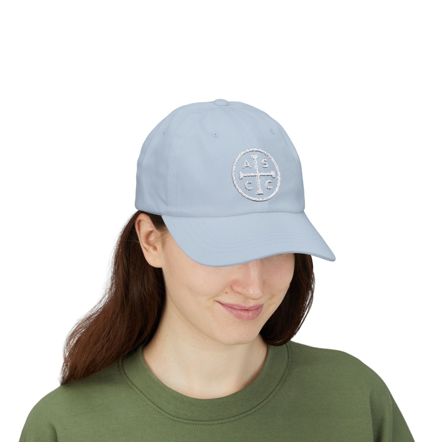 White ASCC Logo Classic Dad Cap