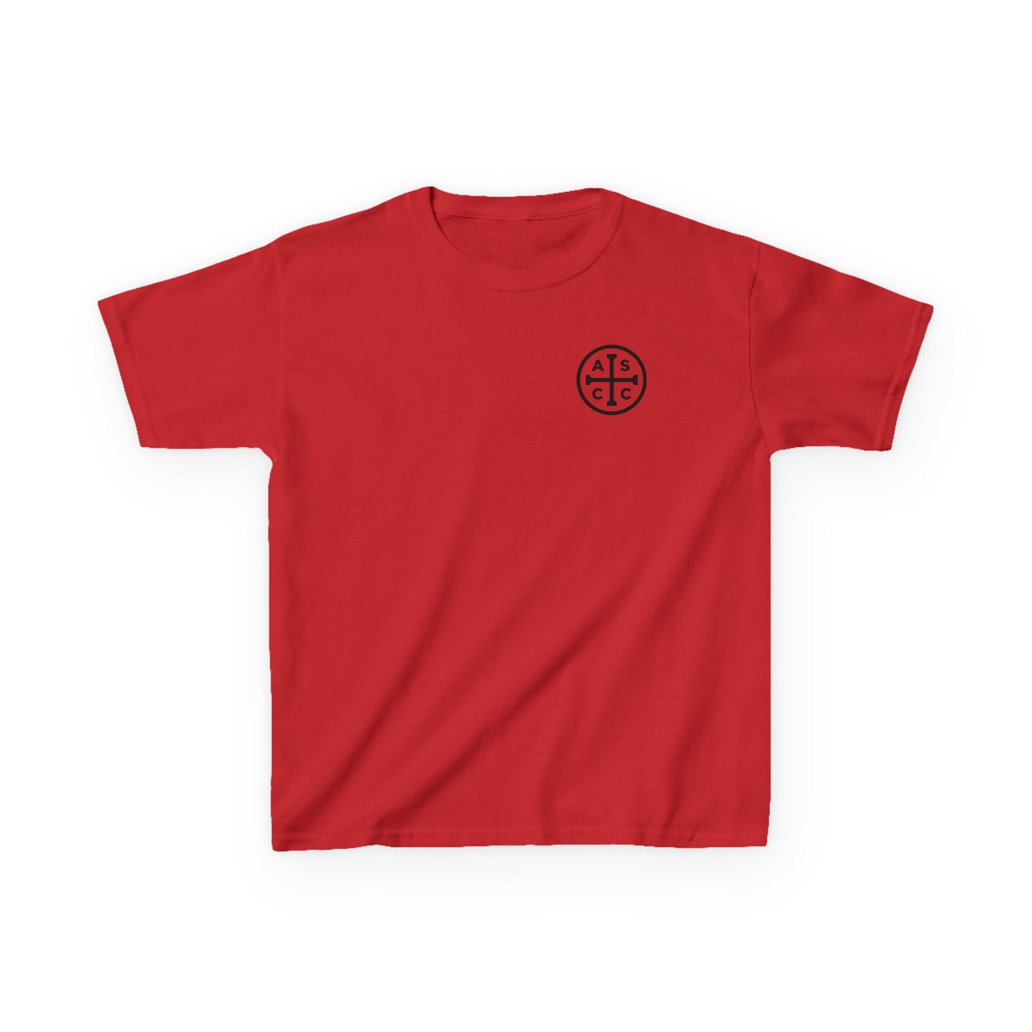 Kids Heavy Cotton™ Tee with black ASCC logo