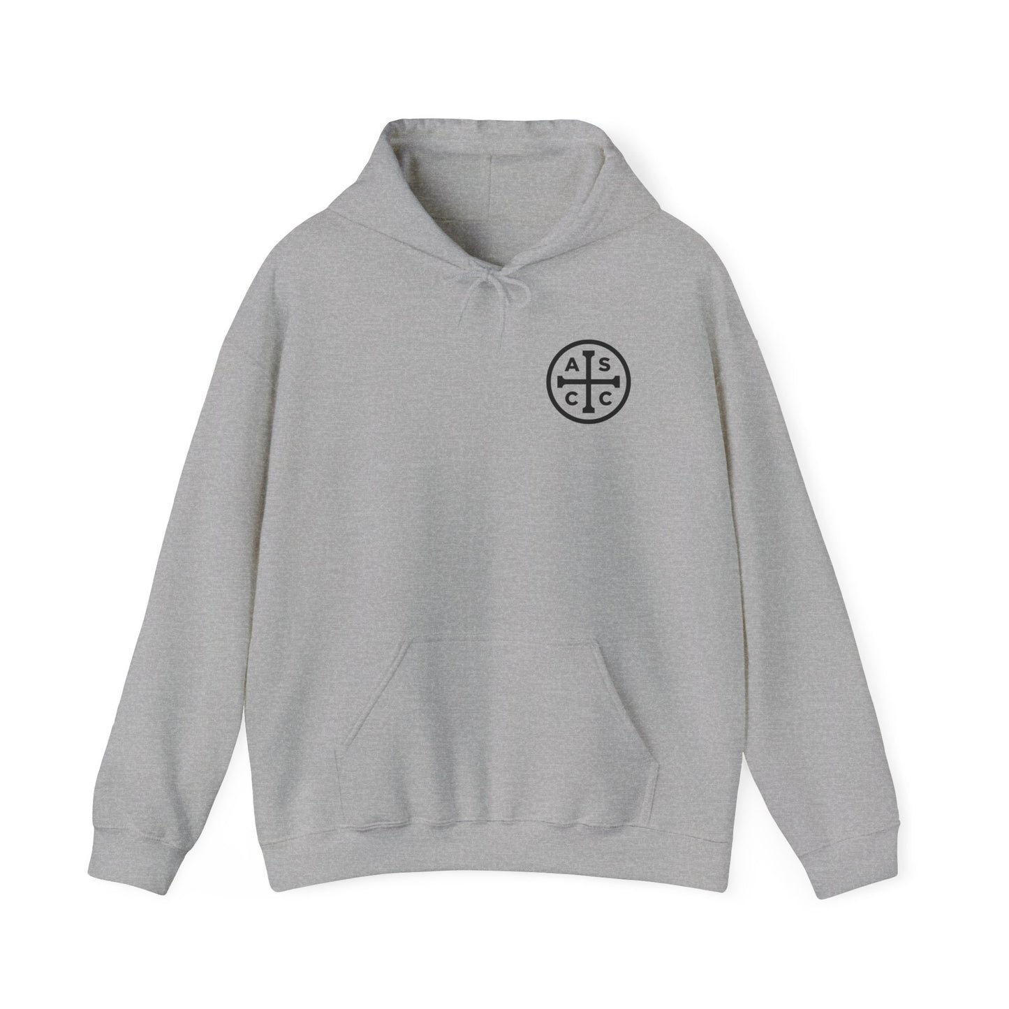 ASCC Black Logo/Take Up Your Cross Hooded Sweatshirt