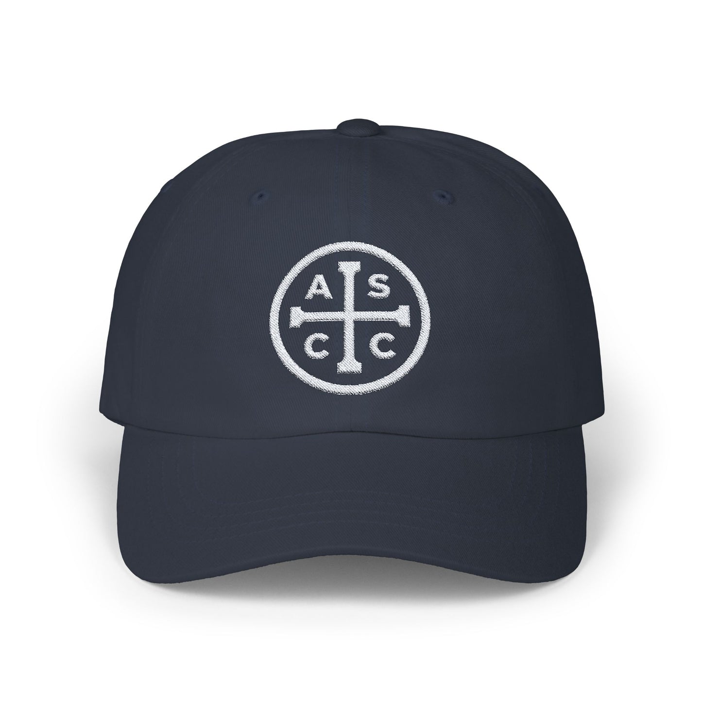 White ASCC Logo Classic Dad Cap