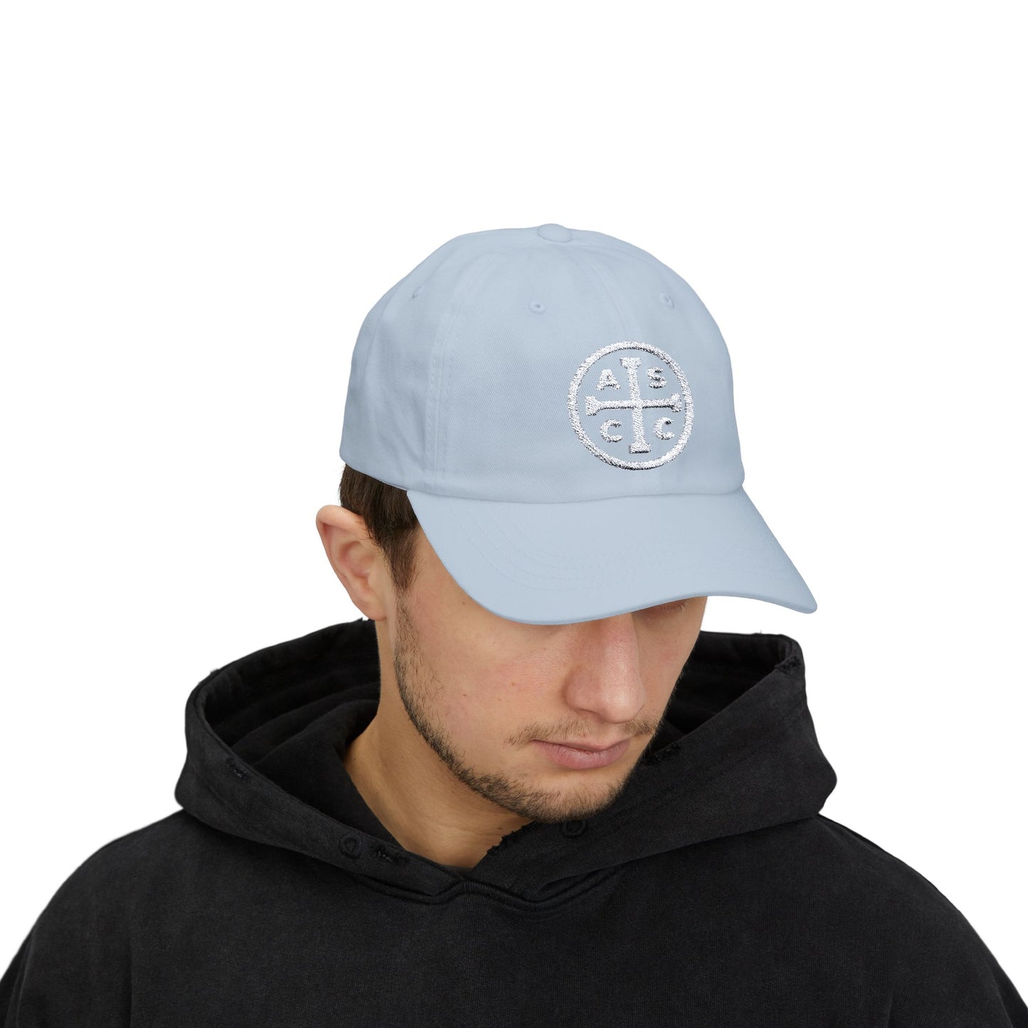 White ASCC Logo Classic Dad Cap