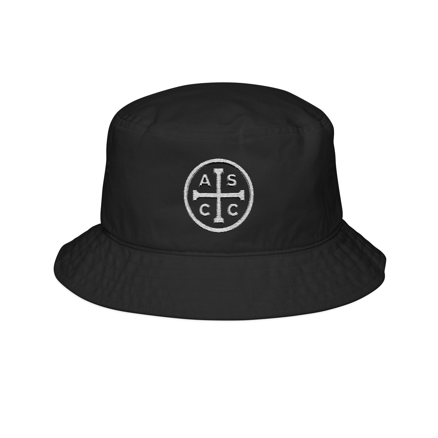 Black or Blue Bucket Hat with White Embroidered ASCC Logo