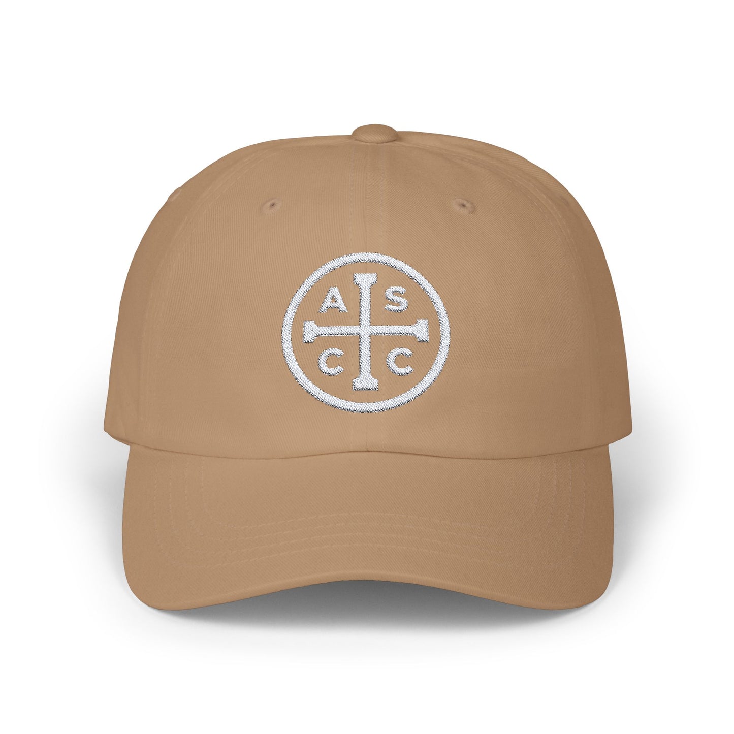 White ASCC Logo Classic Dad Cap