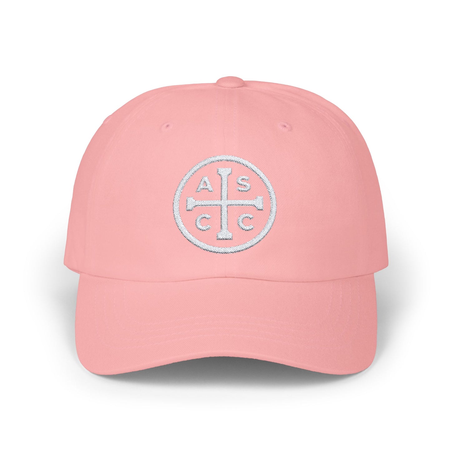 White ASCC Logo Classic Dad Cap