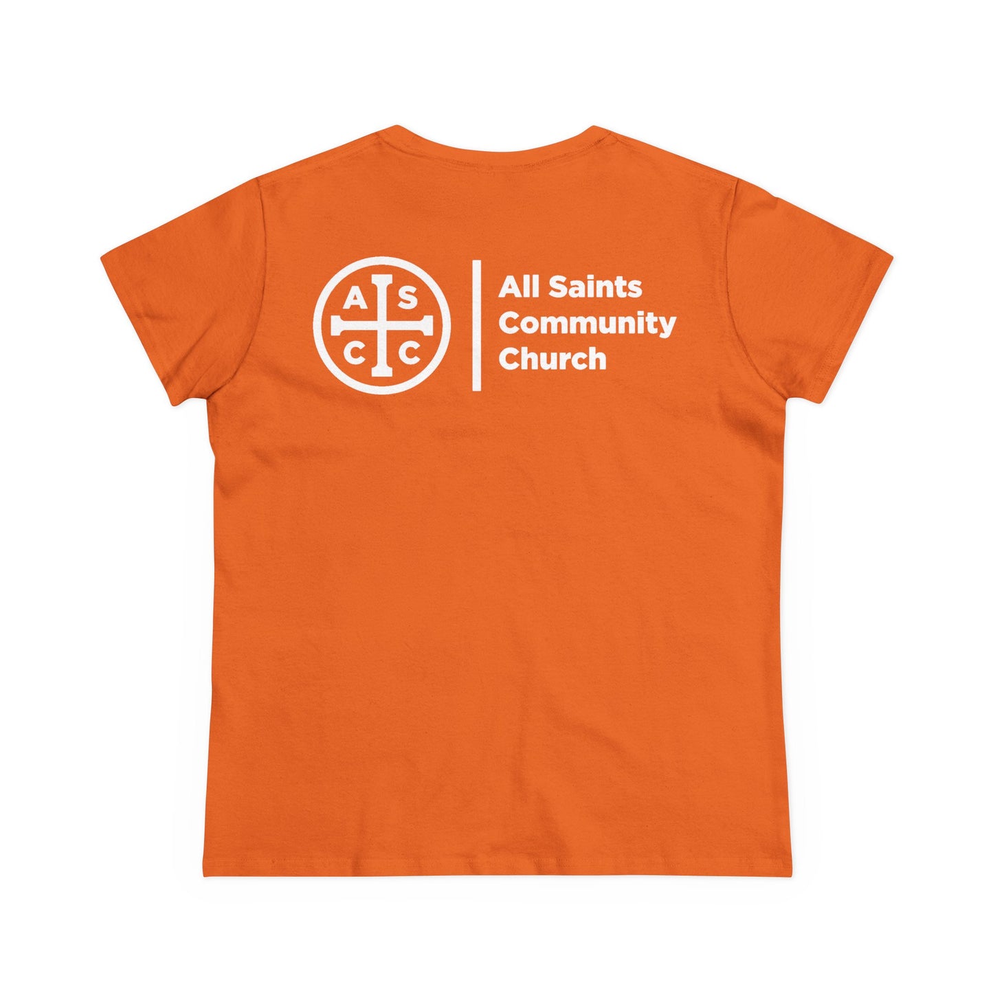 Women's Mid Weight Cotton Tee with ASCC White Logo