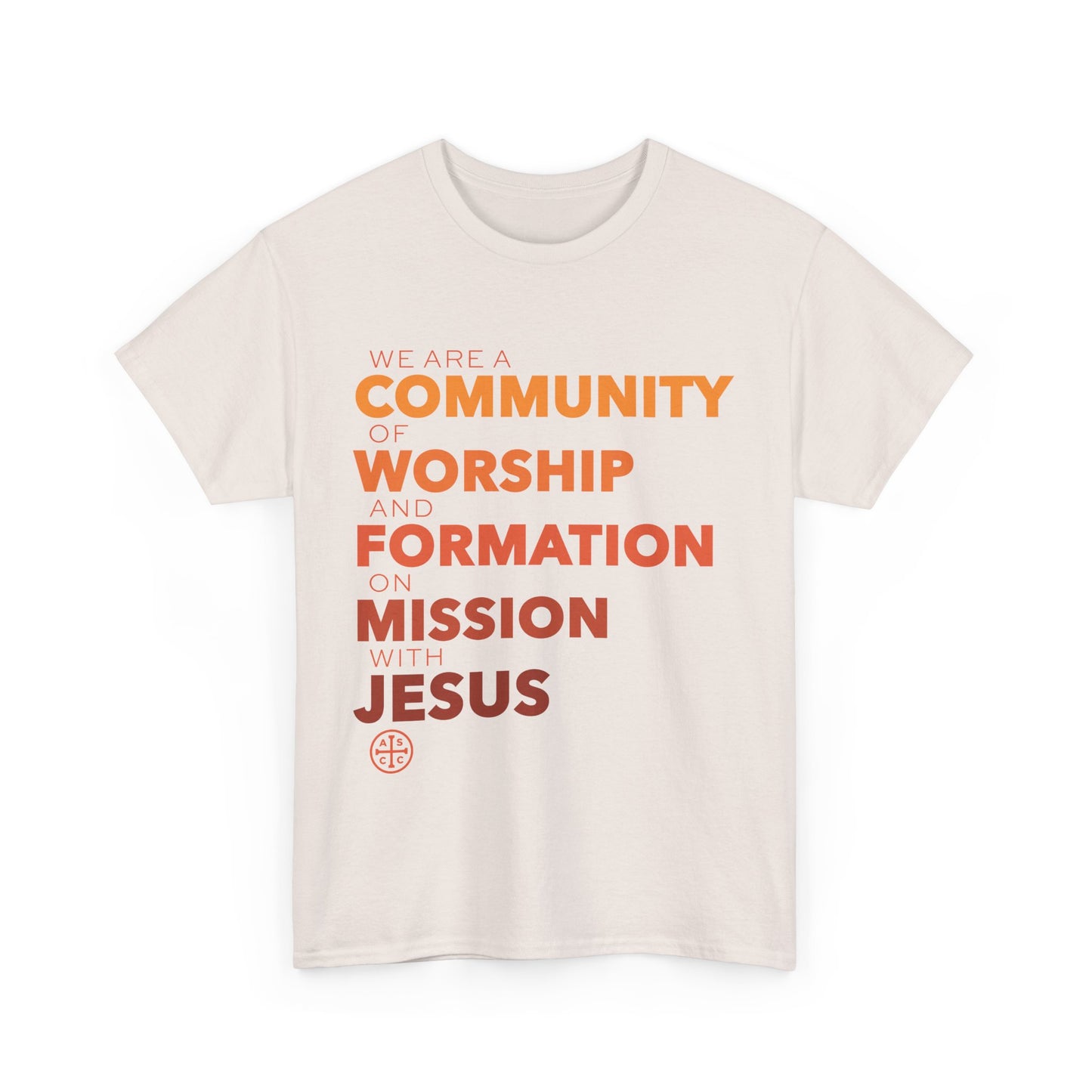 Unisex Heavy Cotton Tee with ASCC Mission Statement