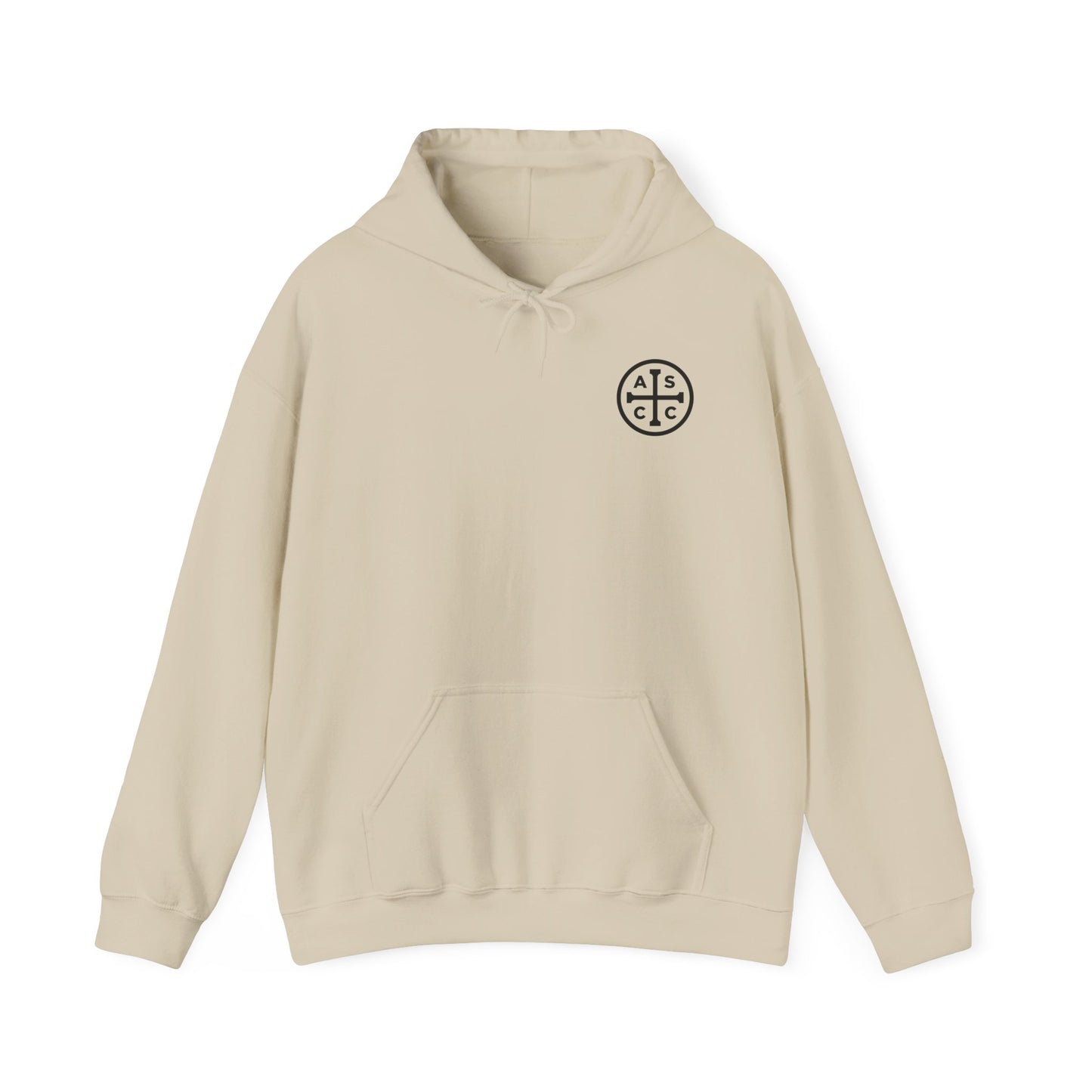 ASCC Black Logo/Take Up Your Cross Hooded Sweatshirt